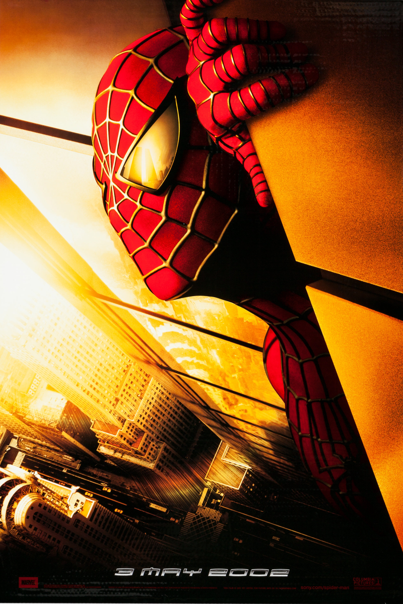 The original, pulled teaser poster for Spider-Man.